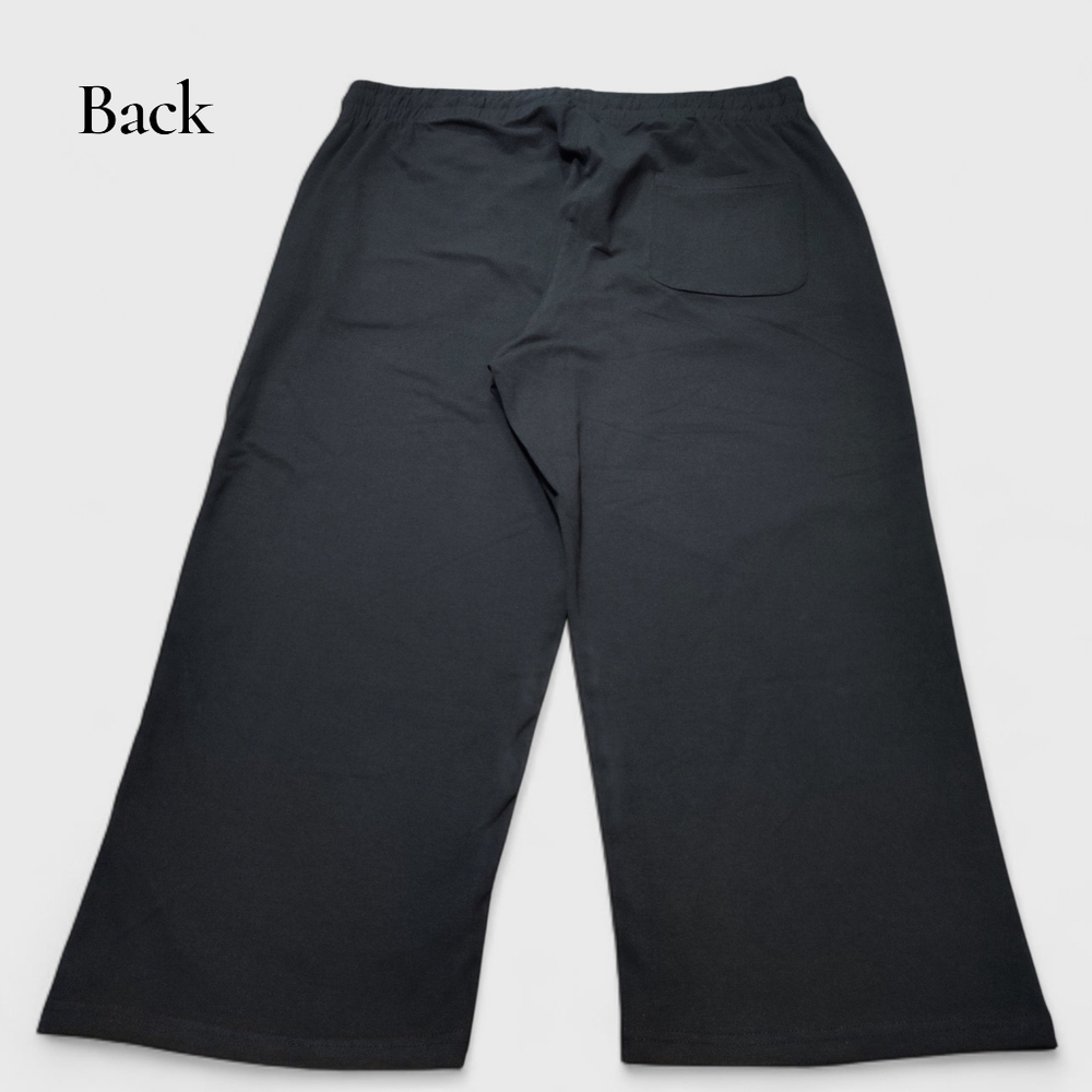 Cakulo Black Soft & Comfy Cropped Capri Pants Size XL - Picture 10 of 10